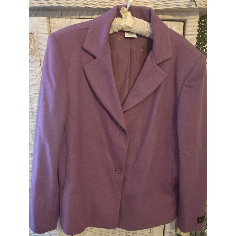 NWT Harve Bernard‎ Blazer Jacket Orchid Vintage Women's Size 16 Spring